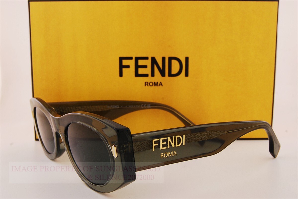 Brand New FENDI Sunglasses FE 40125I 95N Green/Dark Green For