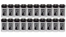 20 Panasonic CR123A 123A Industrial 3V Lithium Batteries
