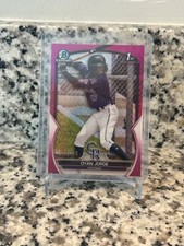 2023 Bowman Chrome Dyan Jorge Fuchsia Refractor 1st Prospect /199 Rockies