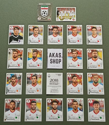 Juego de pegatinas de equipo de la Copa Mundial de la FIFA Rusia 2018 PANINI a elegir - Imagen 9 de 33