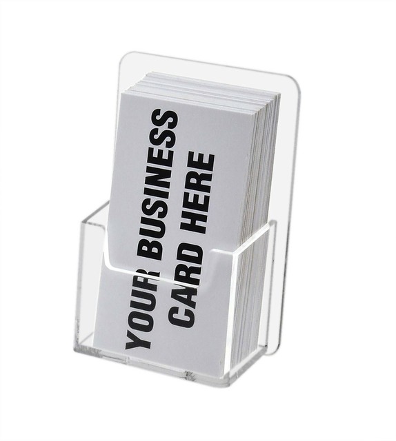 Vertical Business Card Holder Gift Card Display Single Pocket Wall