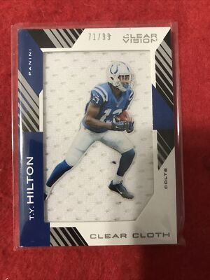 2015 Clear Vision Clear Cloth T.Y. Hilton Colts Jersey 71/99