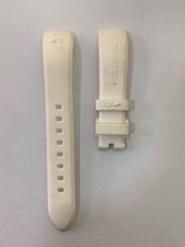 CINTURINO OROLOGIO GOMMA BIANCO " CHRONOTECH 7107" ANSA CURVA 18 MM -NUOVO