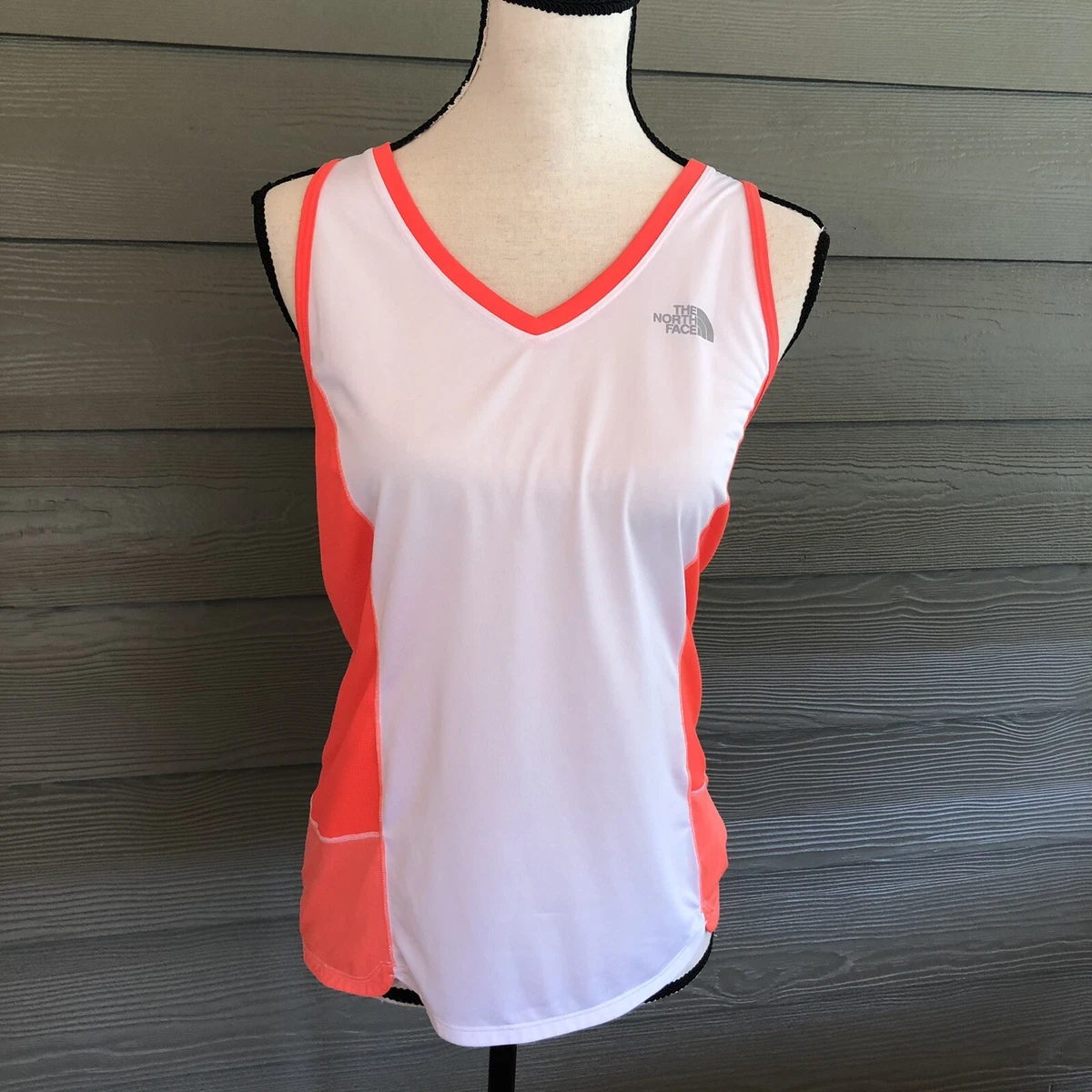 The North Face Flash Dry Shirt Tank Top Hiking Outdoor Breathable Medium M White