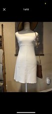 Urban outfitters Silence & Noise White Summer Strap Dress Monochrome 2 4 Small