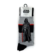 Disney Star Wars Darth Vader Crew Socks Mens Womens Lightsaber Fun Gift