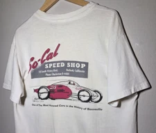 Vintage So Cal Speed Shop Tee Bonneville 80s 90s Racing Cars California OG