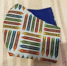 Reversible Adult crayons mask w/ nose wire, elastic,  filter pocket