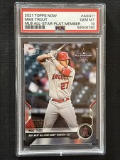 2021 Topps Now Platinum All Star Game #ASG-11 Mike Trout Angels PSA 10 Gem Mint