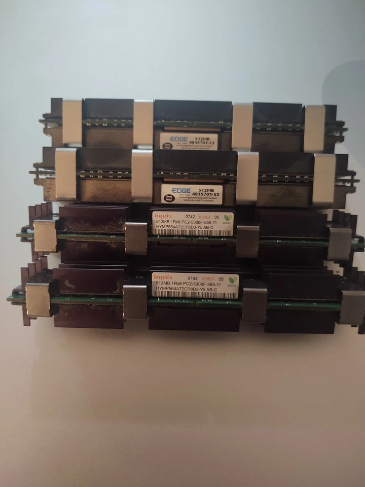 Apple Mac Pro 2GB Kit (4x 512MB) PC2-5300F 667MHz DDR2 RAM - Image 2 of 2