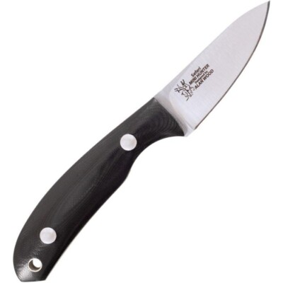 Casstrom Safari Fixed Knife 2.55'' Sandvik 12C27 Steel Blade Black G10 Handle