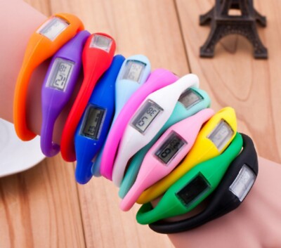 Colourful Digital Silicone Silicon Rubber Sports Bracelet  display picture 3