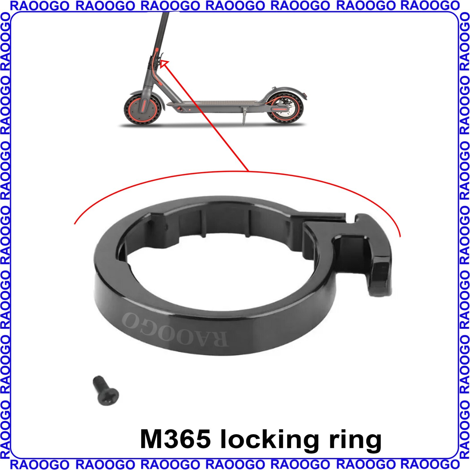 Locking Folding Guard Bolt  Ring for Xiomi M365 Electric Sco