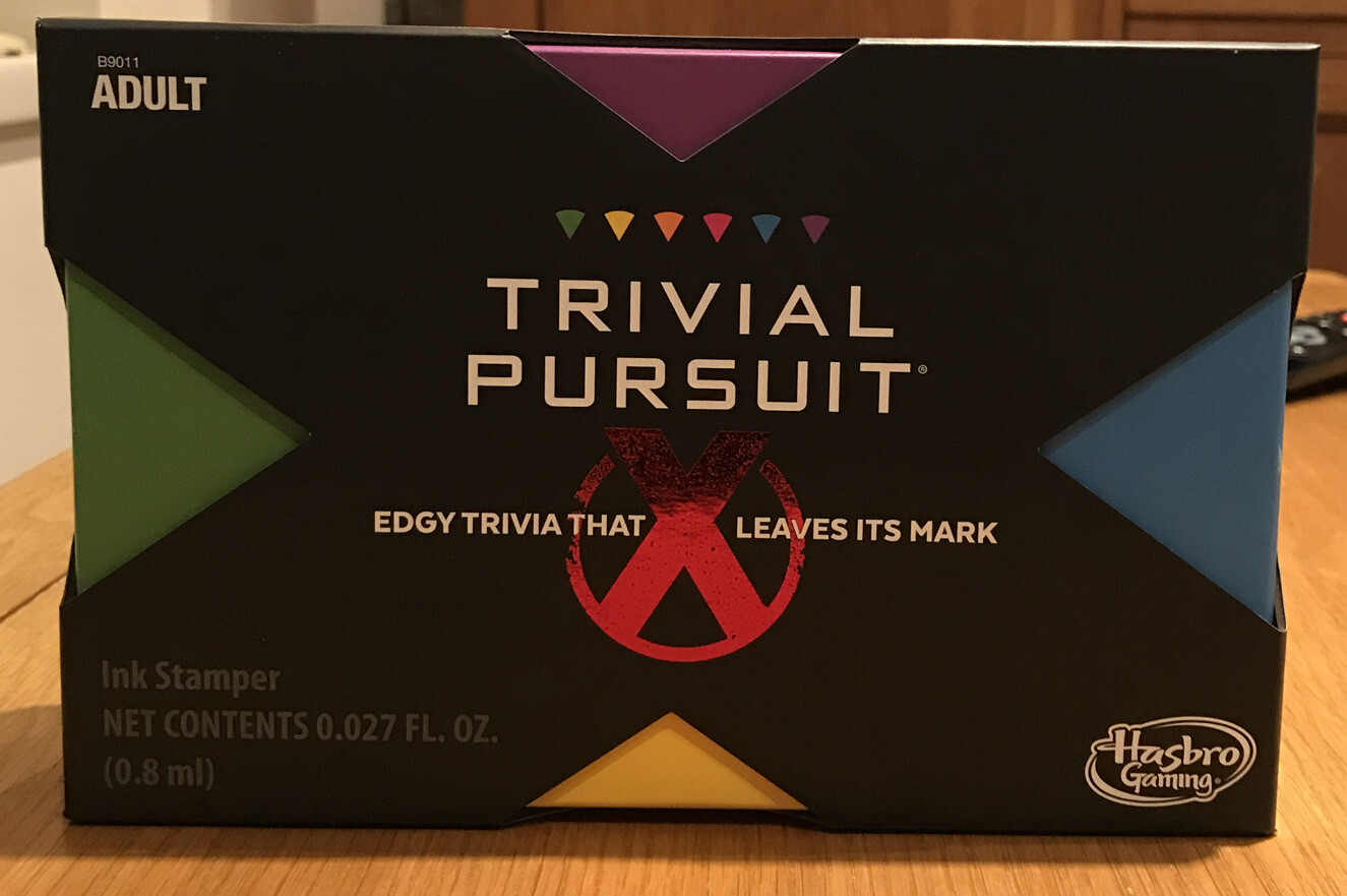 TRIVIAL PURSUIT X GAME ADULT EDGY TRIVIA BOARD GAME OFFICIAL. HASBRO