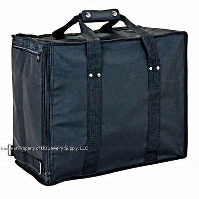 1 Premium Soft Side Travel Carrying Case with 12 Black 72 Ring Display Trays