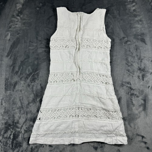 Pumpkin Patch Knit Dress Girls 7 Years Floral White Crochet Christening Boho - Picture 2 of 7