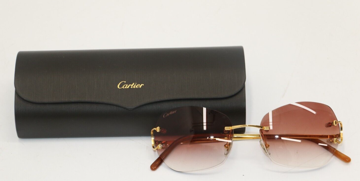 Cartier Piccadilly Rimless “Big C” Sunglasses 140mm CT00920 Cartier Piccadilly Rimless “Big C” Sunglasses 140mm CT00920