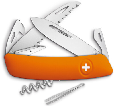 New Swiza D05 Swiss Pocket Knife Orange SZA501060 D05 Swiss Pocket Knife. 3.75''