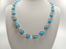 18 INCH PLUS EXTENSION 18K GOLD FILLED EVIL EYE LADIES NECKLACE
