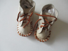 Vintage Leather Baby Lace Up Booties