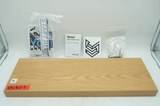 Shelfology Floating Shelf KFSMWSS00WOCL Aksel Solid White Oak Smooth Clear Satin