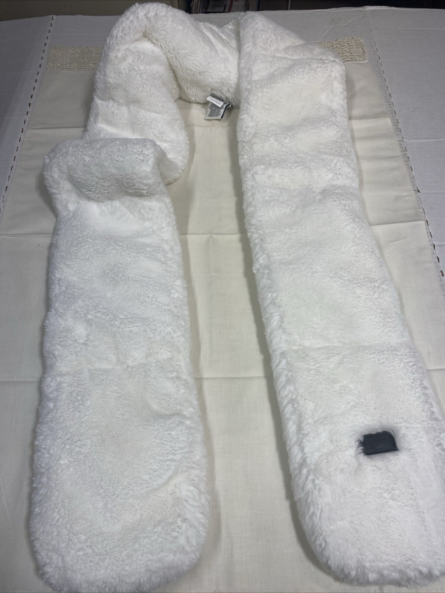 UGG FAUX FUR PULL THROUGH SCARF ホワイト UGG FAUX FUR PULL THROUGH SCARF ホワイト Ugg Faux Fur White
