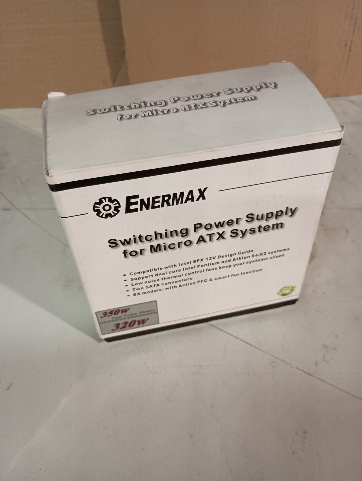 Enermax 320W Switching Power Supply for Micro ATX System EG320S-VB FM 24P