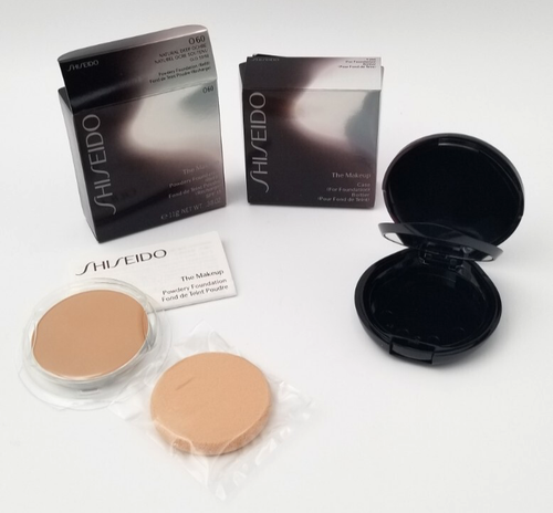 Shiseido The Makeup Powdery Foundation O60 Natural Deep Ochre Refill .38oz &Case - Picture 1 of 13