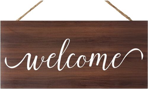JennyGems Welcome Sign For Front Door or Porch, Rustic Farmhouse Home Decor - Picture 7 of 9