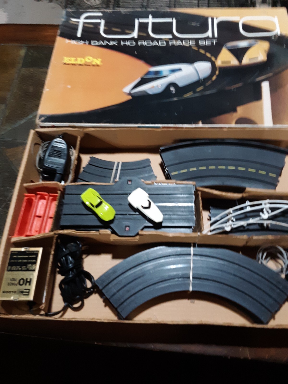 Eldon Futura HO Slot Car Set 60's eBay