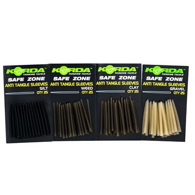 Korda Safe Zone Anti Tangle Sleeves - 25 Tubes, Sleeves, Gummischlauch, Zubehör 