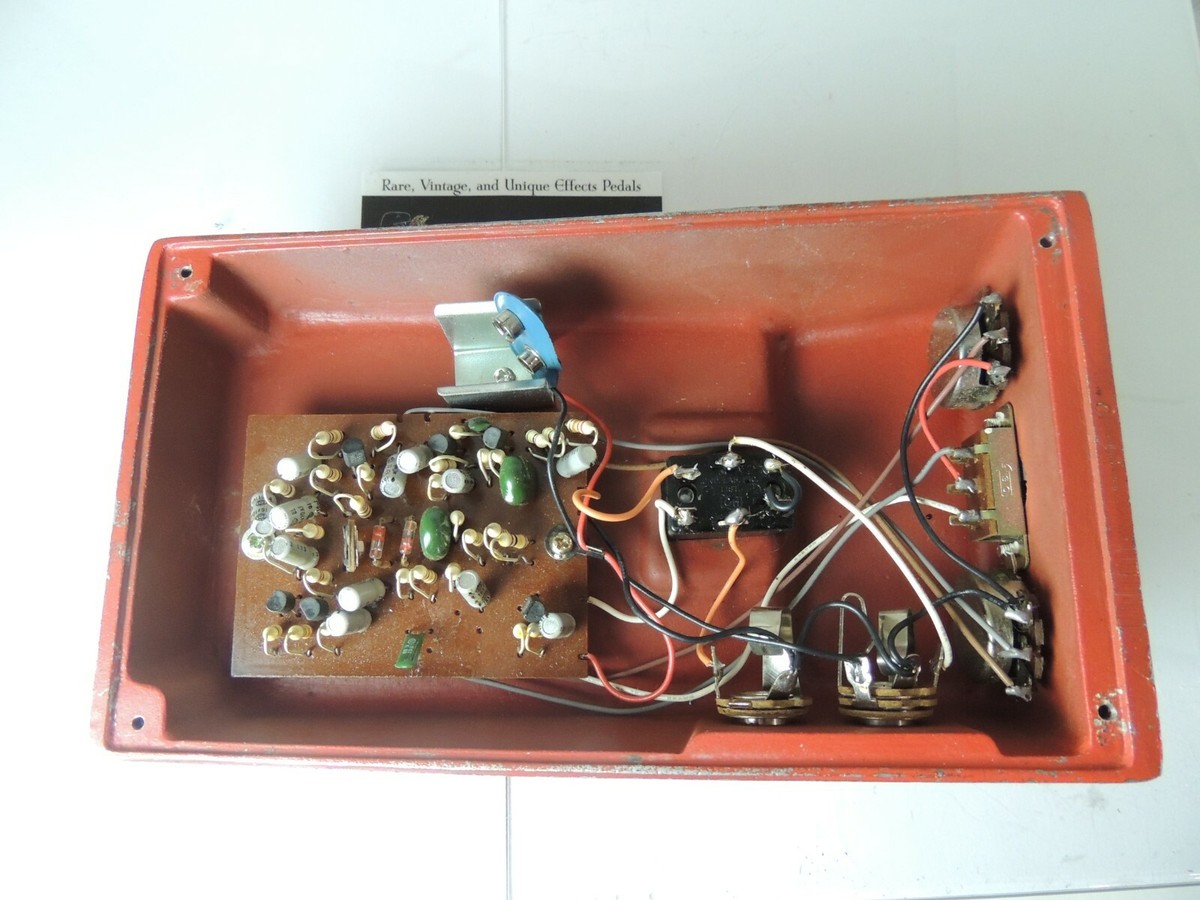 Vintage Univox Super Fuzz Effects Pedal Original Orange Made