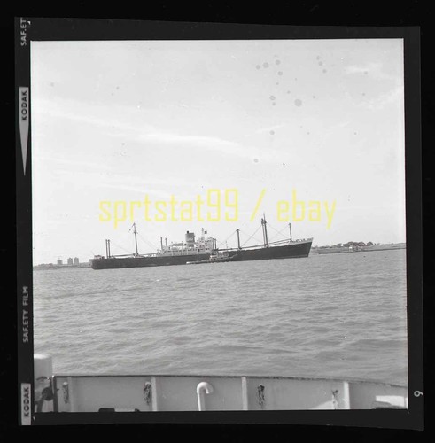 General Cargo Vessel 'PATONGA' - Vintage B&W Freighter / Ship Negative - Picture 2 of 2