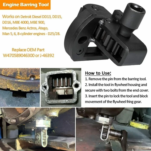 Injector Cup Remover Engine Barring Timing Removal Install Tool for Detroit Dies - Bild 9 von 16