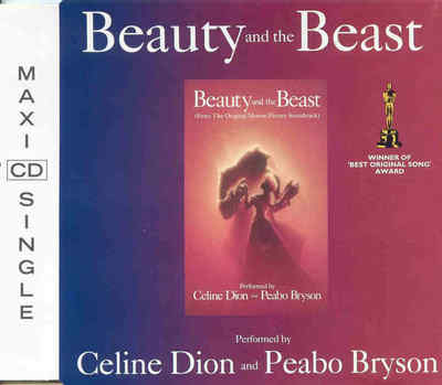 CELINE DION and PEABO BRYSON - Beauty and the beast 2TR CDM 1991 BALLAD / DISNEY