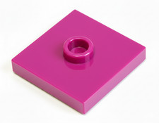 Lego 10 Pieces Tile 2x2 with a Stud Purple Magenta Cam 87580 Tiles