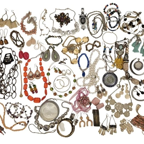 2.13 Pound + Vintage & Modern Wearable Fashion Costume Jewelry Lot