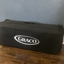 Graco Portable Play Yard, Black, Foldable with Carry Bag, Wheels, Changing Table