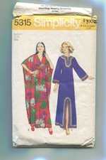 Vintage Simplicity 5315 70s Caftan sewing pat...