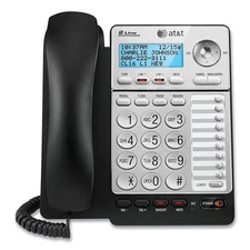 Ml17928 Two-Line Corded Speakerphone, Black/silver