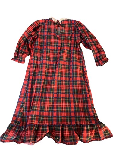 Vintage Allison Ann Toddler Plaid Gown Size 4T USA - Picture 4 of 4