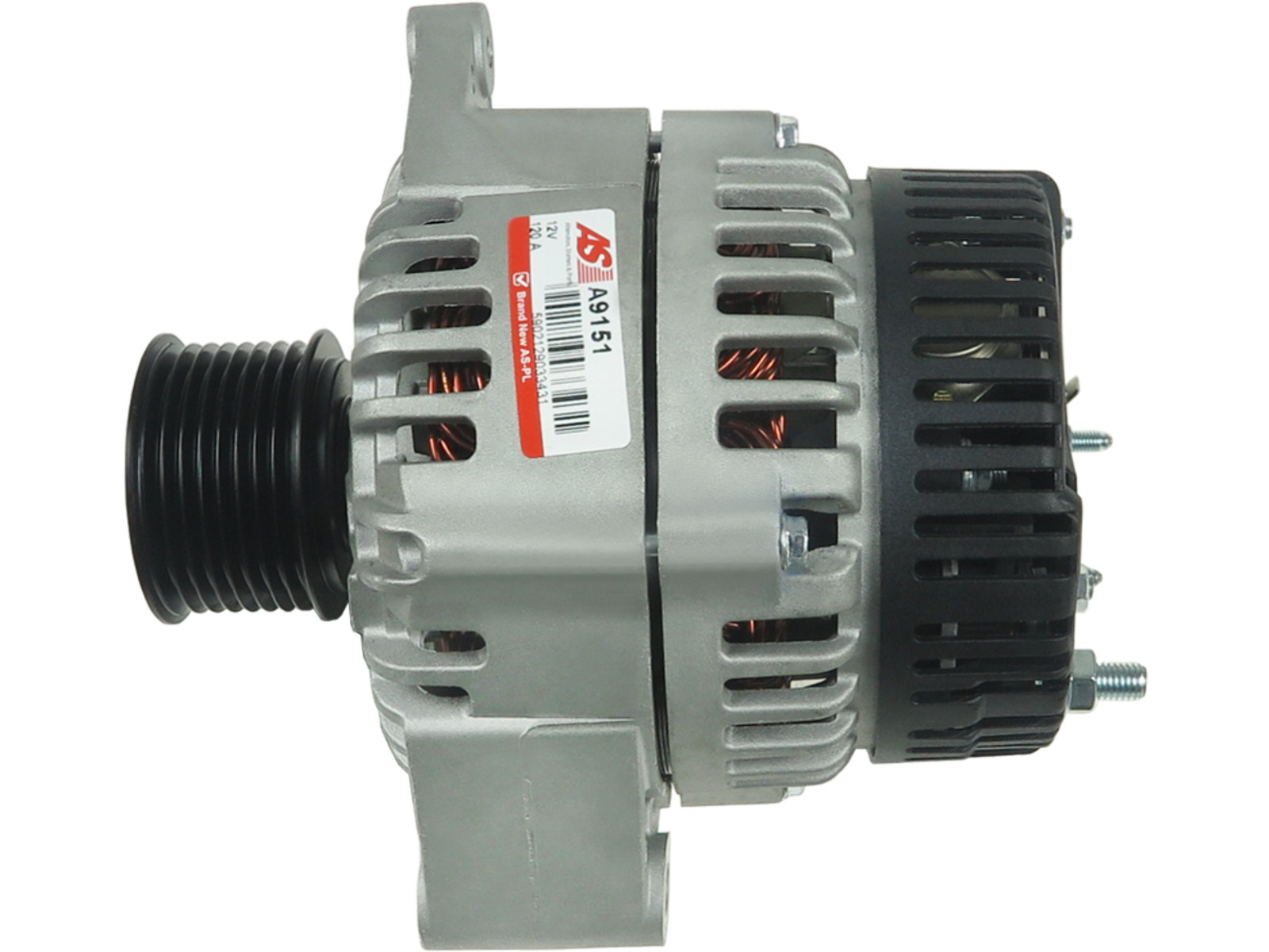Brand New Alternator 12V 120A w/AP OE 11.203.434 L204mm OD54.5mm PL_9105