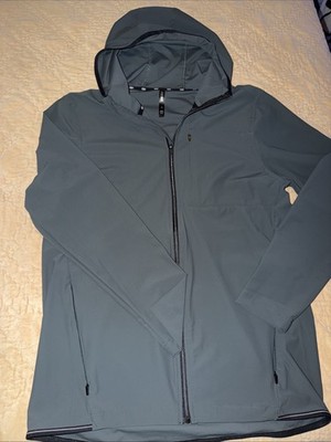Leg3nd Women's Gray Zipper Front Hooded Active Jacket Size S LL919