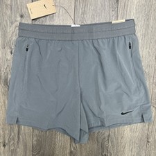 Nike Running Shorts Size Large Mens Grey Dri Fit Rep 5" Unlined 75
