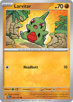 Larvitar #47 - Prismatic Evolutions - Pokemon TCG