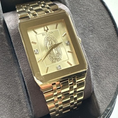 Bulova Our Lady Of Guadalupe Mens Diamond 97d120LG *Chipped