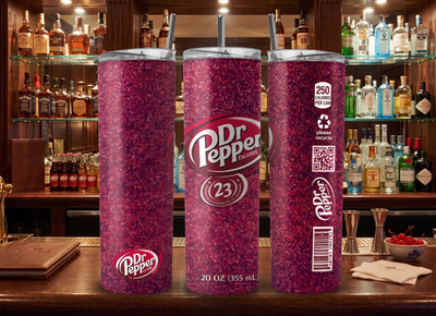 Personalisierter Dr Pepper Glitzer Becher Geburtstagsgeschenk, Leistungsgeschenk