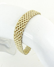 9ct Gold Bar Bracelet Link Feature Clasp Hallmarked 22 grams 7.75