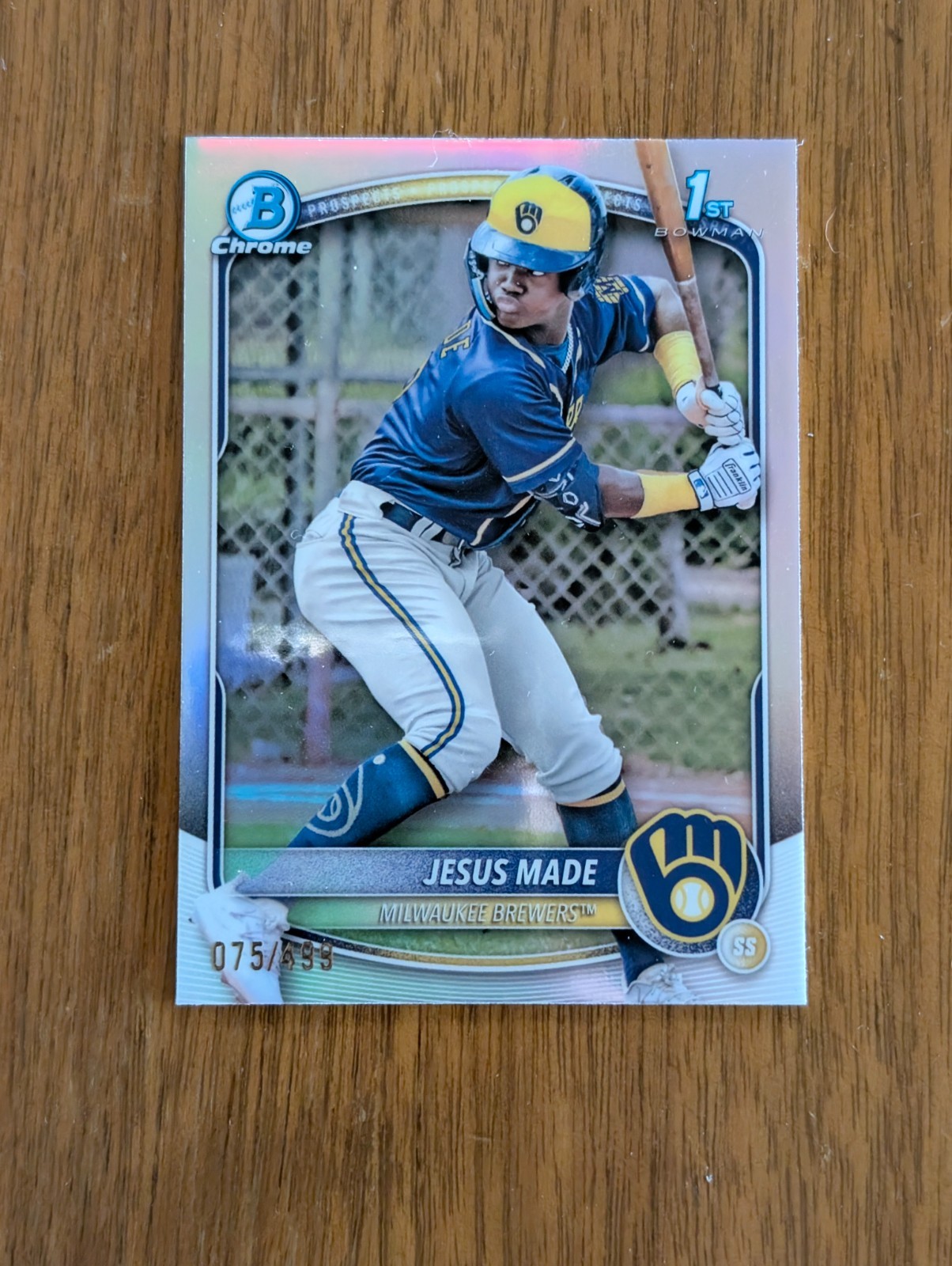 Jesus Made #BCP-50 Refractor /499 - 2025 Bowman 1st Chrome Prospects