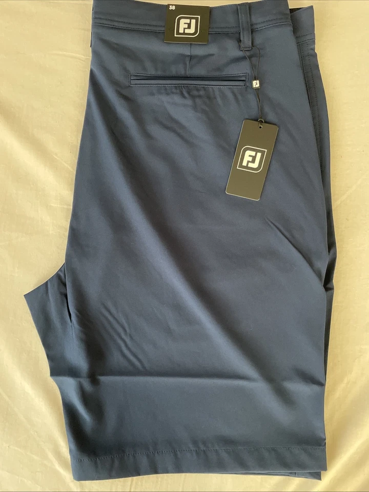 Pantalones cortos de golf FootJoy 38W azul marino nuevos con etiquetas Foto 3 de 4